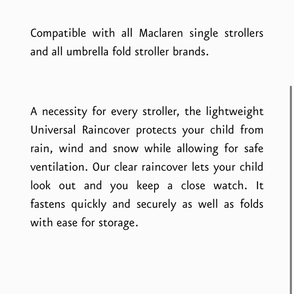 ‼️SOLD‼️Maclaren single stroller cover universal - Picture 9 of 9